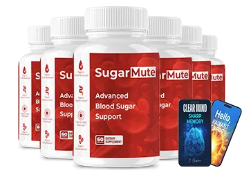 6 Bottles - SugarMute - Natural Treatment for the most desired blood sugar results.